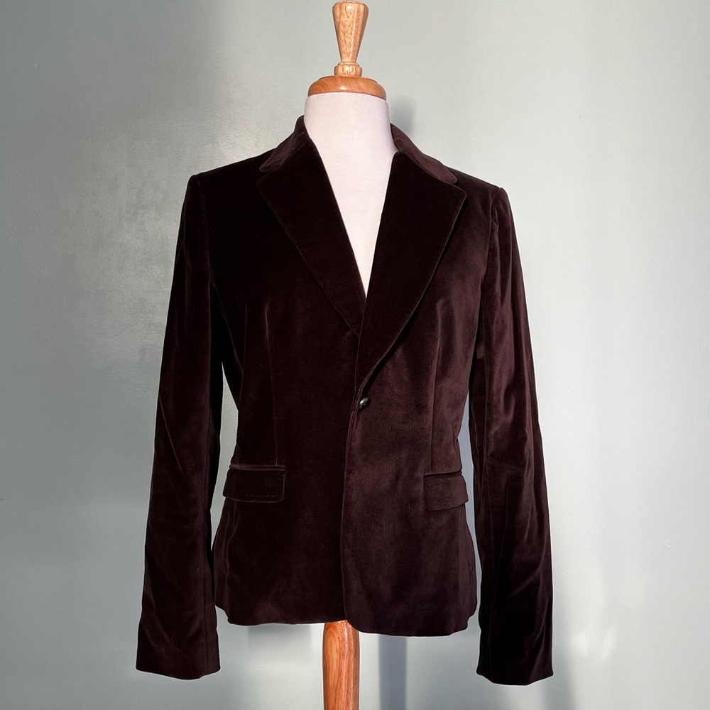 Women’s brown suede blazer